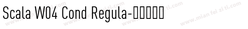 Scala W04 Cond Regula字体转换